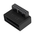 USB 3.0 19/20pin Male to Female Extension Adapter Angled 90 Degree Converter for Motherboard Connector Socket PH19A