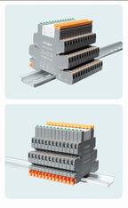 Din Rail Slim Relay Module 41F-1Z-C4-1 Integrated PCB Mount Power Relay With Relay Holder 12V 24V ACDC 220V Relay Socket 6.2mm