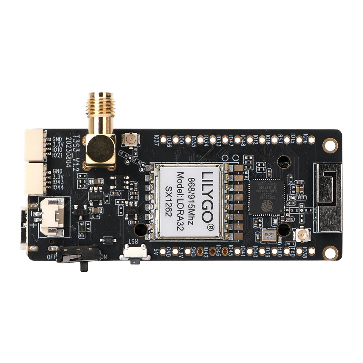 DIY Meshtastic Device Node LilyGo T3S3 V1.2 LoRa SX1262 ESP32-S3 OLED Dev Board 868MHz 915MHz with 2.4G Lora WiFi Antenna