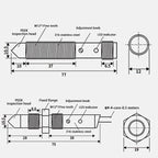 BXUAN Capacitive Contact Liquid Level Sensor, Lubricating Grease Adhesive Oil Level Sensor, Proximity Switch