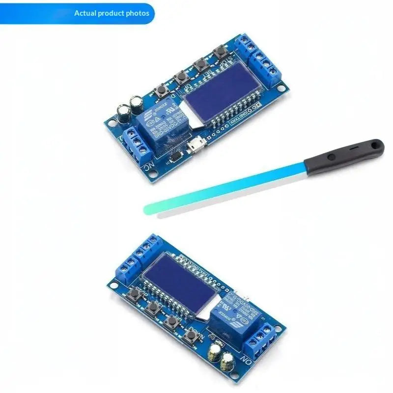 1PCS 6-30V Micro USB Digital LCD Display Time Delay Relay Module Control Timer Switch Trigger Cycle Module XY-LJ02