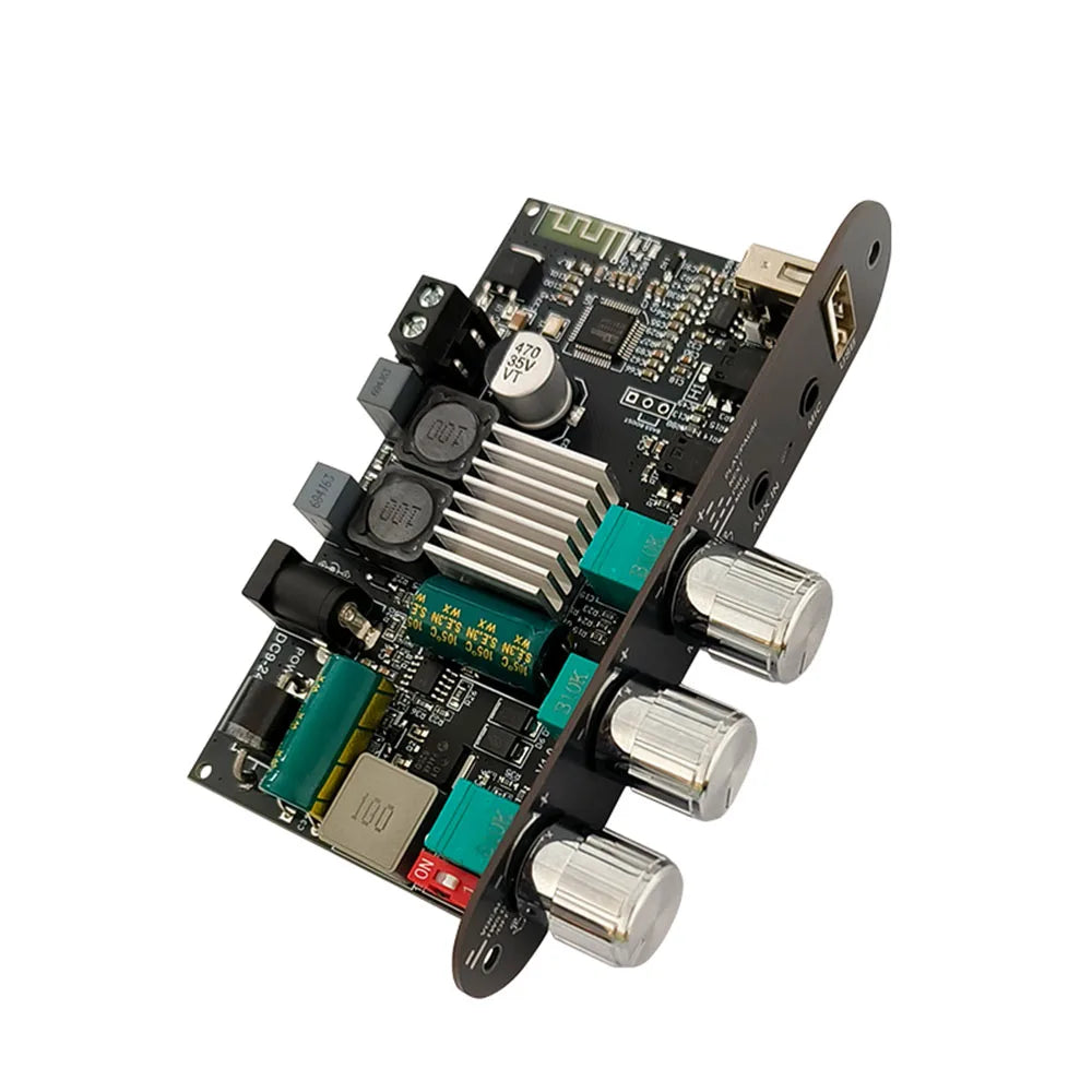 ZK-1001UM DC 9-24V mono 100W Bluetooth amplifier board TPA3116D2 supports TWS to speaker karaoke microphone reverb