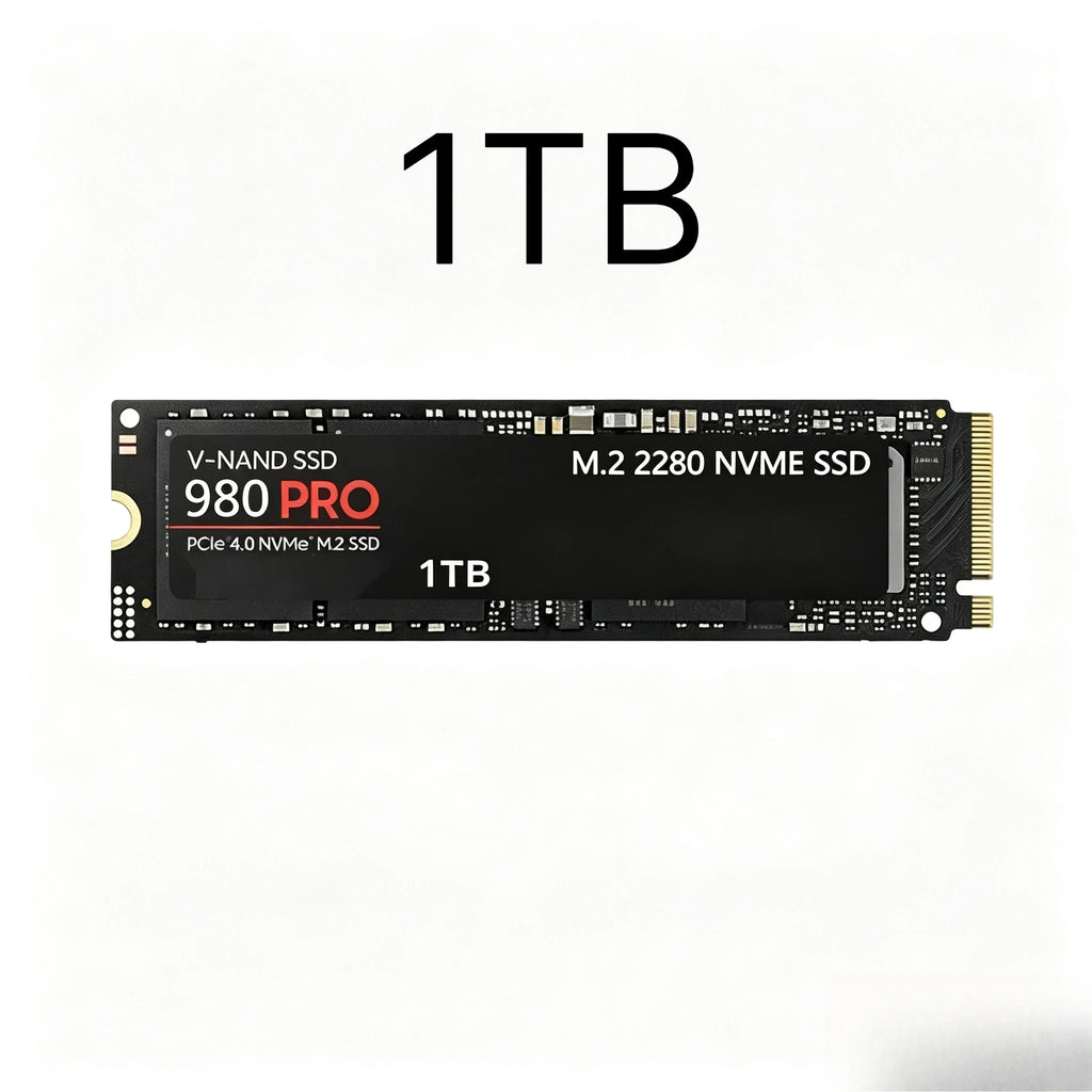 Original 980Pro PCIe Gen4 x4 NVMe M.2 1TB SSD, 3D TLC NAND, 7000MB/s Ultra‑Fast Read Storage Drive for PC and Gaming Laptops
