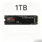 Original 980Pro PCIe Gen4 x4 NVMe M.2 1TB SSD, 3D TLC NAND, 7000MB/s Ultra‑Fast Read Storage Drive for PC and Gaming Laptops