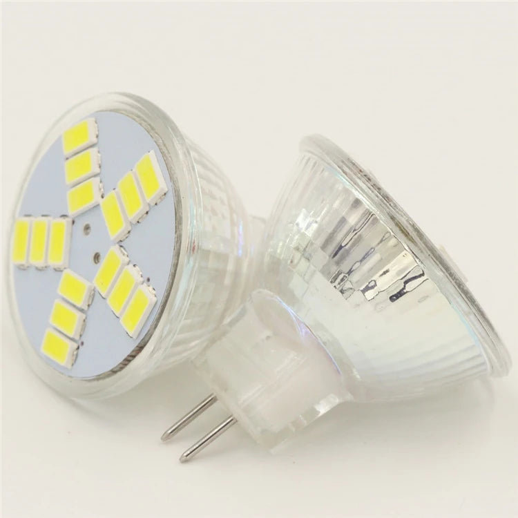 MR11 GU4 Mini LED Spotlight Bulbs AC DC12V 5730SMD 7W 15LEDs Super Bright Cool Warm White Lamp Replace 40W Halogen Light