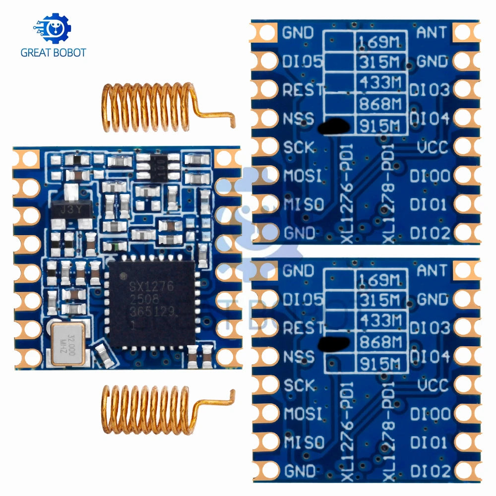 SX1276 LoRa Transceiver Module: 868MHz/915MHz Long-Range Spread Spectrum – Supports LoRa/GFSK, ESP32 Compatible