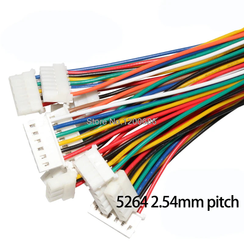 24AWG 15CM Molex 5264 Series 2P 2.54mm pitch UL1007 24awg SPOX Series 2.5mm Cable Wiring Harness Assembly 50-37-5033 50-37-5023