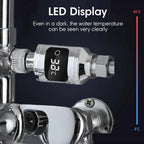 LED Digital Shower Pyrometer  Smart Sensor Swimming Pool Thermometer Hot Tub Spa Water Temperature Data Logger