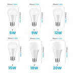 6PCS 220V PIR Motion Sensor Lamp 9W 12W 15W 18W LED Bulb with Motion Sensor Infrared Radiation Motion Detector Security Light