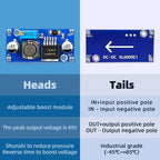 10Pcs XL6009 DC-DC Buck Converter Buck Boost Voltage Power Supply Switch Module 4A 400KHz Adjustable 3.8-30V to 1.25-35V