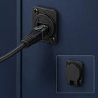 3-1PCS RJ45 Cat6 Panel Mount Adapter Female-to-Female Ethernet Pass-Through Connector RJ45 Shielded D-Type Ethernet Bulkhead