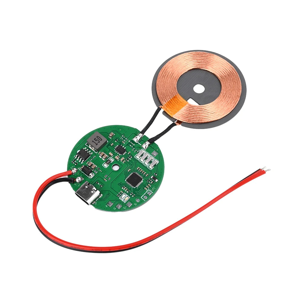 12V 24V 20W Wireless Charger Transmitter Module Wireless Charging Receiving PCBA Board Power Supply Coil For Apple Android Phone