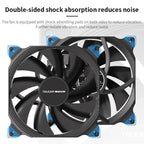Teucer AF 14025 PC Case Cooling Fan 12V 4Pin PWM MHDB Hydraulic Bearing White 14CM Silent Fan for Computer Radiator Ventilator