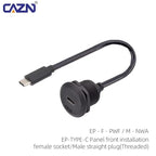 Type-C Bayonet FPC Female Male Back Mounted Socket Version 3.1 Receptacle 10Gbit/s Connector