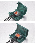 JINH IP68 Mini Gel Wire Connector Junction Box Waterproof 2 3 5 Ports Outdoor Easy Universal Wiring Rainproof Terminal Blocks