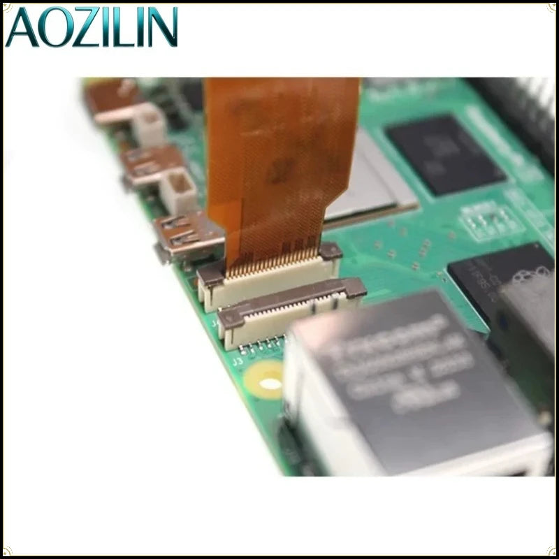 AOZILIN DSI CSI FPC Flexible Ribbon Cable for Raspberry Pi 5,Camera Display Connect Wire Multi‑size Replacement Accessory
