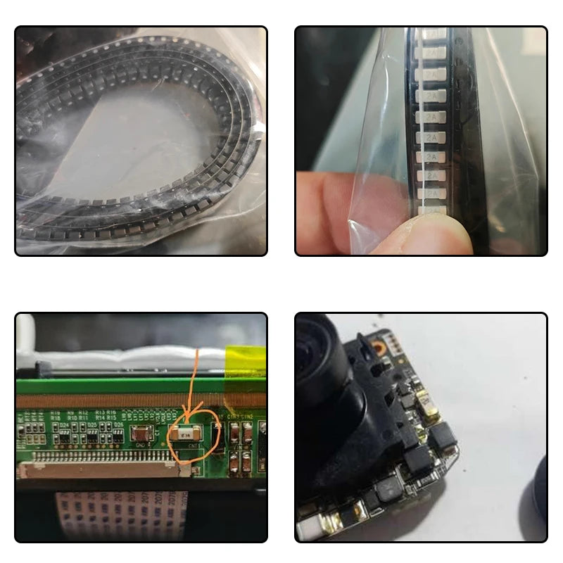 50PCS 1808 Fuse 125V 0451 1A 1.5A 2A 3A 4A 5A 6.3A 7A 8A 10A 15A 20A 25A 30A 250mA 500mA SMD Fast blow Fuse Ultra-rapid Fuse