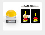 IP65 Waterproof ENMG Emergency Stop Button Switch Mushroom Head Self-Locking/Resetting 1NO Foot/Hand Control for Industrial Safe