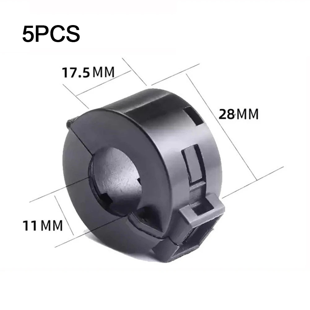 5pcs Ferrite Core Noise Reduction Clip On Rings for RFI Interference Suppression on Audio USB and Power Cables