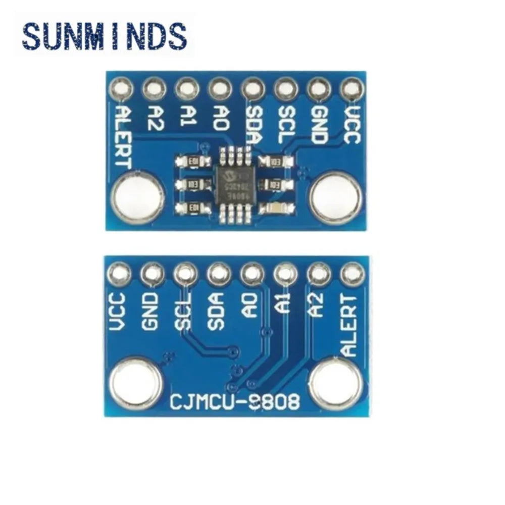 MCP9808 High Accuracy Temperature Sensor I2C IIC Breakout Board Module 2.7V-5V Logic Voltage for Arduino 9808