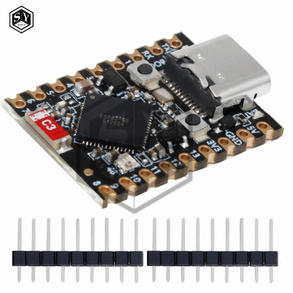 ESP32-S3 Dual-Band WiFi/Bluetooth  5.0 SuperMini Development Board ESP32 Programmable  PCB Kit  for arduino
