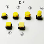 10 Sets Momentary Tactile Button 4PIN SMT/DIP 12X12mm H=9.8/9/16.8mm With Cap Tact Switch Push Button Switch Micro Key Button