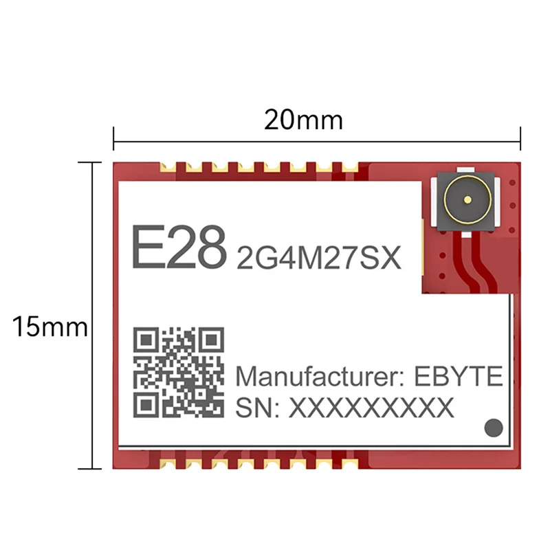 Plain SX1280 Wireless RF Module 8KM Compatible High Speed Lora SMD  PA+LNA GFSK FLRC