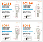 OMCH 5/10/20PCS SC Type Terminals Wire Welding Cable Connector Suit 1.5-50mm2 Cable Crimp Wire Connectors