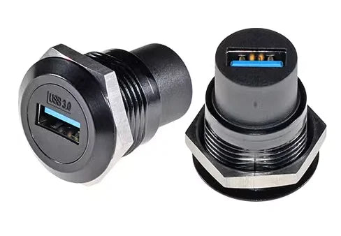 1pc Metal D Type Module USB 2.0/3.0&Type C&HDMI&RJ45 CAT6-Jack Socket Through Network Panel Mounting Electronic Connector