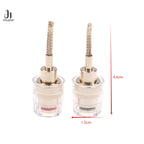 2/4Pcs 4MM Banana Female To 2MM Pin Connector HIFI Cable Adapter Plug Braided Copper Wire Socket