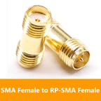 5/20PCS SMA Coupler Adapter SMA Female To RP-SMA Female RF Connector Converter Antenna Radio Male To Female