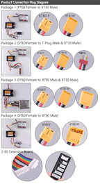 HOTA D6S RC Lipo Battery Charger Magnetic Suction Dual Channel Smart Balance 600W High Power 1-6S Smart Balance Charger