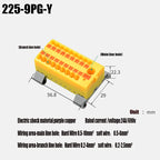 1PC 225 Series Fixed Modular Wire Connectors Compact Splicing Lighting Push-in Multi Link Terminal Block 1 In Multiple Out