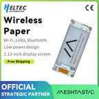 Heltec Wireless Paper Eink Display ESP32 LoRa Meshtastic Smart Price Tag Electronic Shelf Label via Bluebooth SX1262 LoRa WiFi