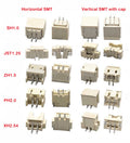 100pc SH1.0 MX1.25 ZH1.5 PH2.0 XH2.54 VH3.96mm Straight DIP Right Angle Vertical SMT Horizontal SMD PCB Male Wafer Connector