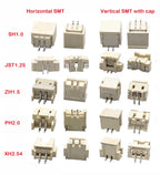 100pc SH1.0 MX1.25 ZH1.5 PH2.0 XH2.54 VH3.96mm Straight DIP Right Angle Vertical SMT Horizontal SMD PCB Male Wafer Connector