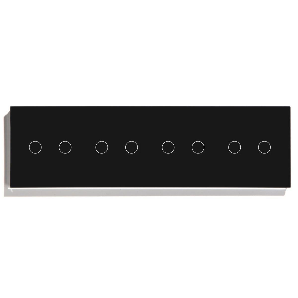 BSEED Touch Switches 1/2/3Gang 1Way Wall Light Switches Blue LED Backlight Glass Sensor Screen Home Switches Black EU Standard