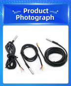 1PCS DS18B20 Temperature Probe Sensor Stainless Steel Package Waterproof Digital Temperature Sensor 1M/2M/3M