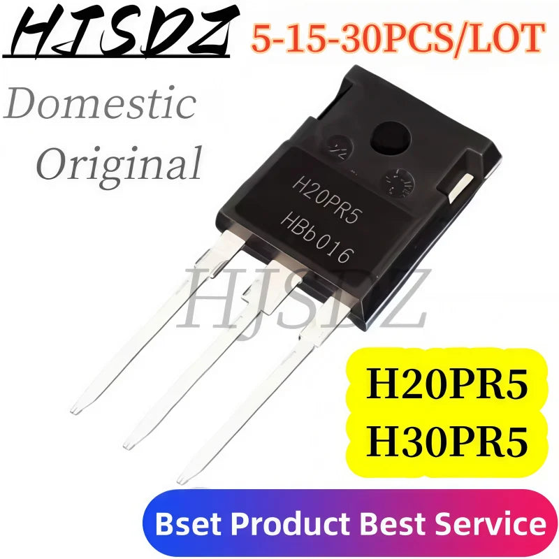 【5-15-30PCS/LOT】Tubo IGBT de alta potencia H30PR5 H20PR5  IHW20N135R5 IHW30N135R5 TO-247 Domestic/Original