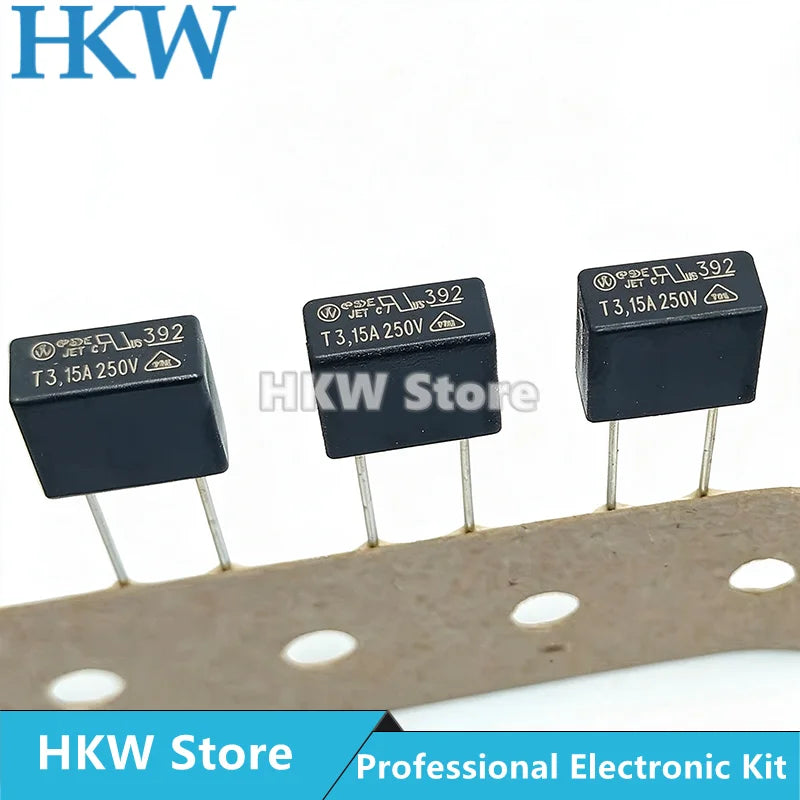 10pcs/lot 392 Series 250V TE5 Fuse Time-lag Fuses Square 500MA to 6.3A T500MA T1A T2A T3.15A T4A T5A T6.3A Time Delay Littelfuse