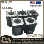 Nema23 57Closed Loop Stepper Motor Drive All-in-one Encoder Hybrid 8mm Shaft 57mm Easy Servo Motor 1000 Line Encoder DC24-48V