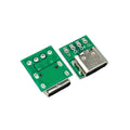 2/5/10PCS TYPE-C To Pin Header XH2.54 Pitch 4Pin Power Adapter Board Data Cable Test Board Straight Pin Elbow Pin PCB Connector