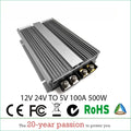 12V 24V to 5V DC Converter Regulator 3A-100A Car Step Down Reducer LED Lighting Display CE Certified Waterproof Dustproof