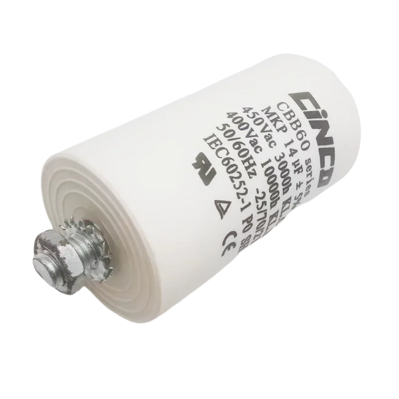 1PC 40/70/21 CBB60 Starting Capacitor14uF Motor Capacitor 50/60Hz 450VAC With M8 Screw For Electric Motor/Washing Machine