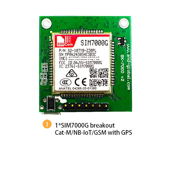 AND GLOBAL Design Original SIMCOM NB IoT Module SIM7000G Breakout with GPS