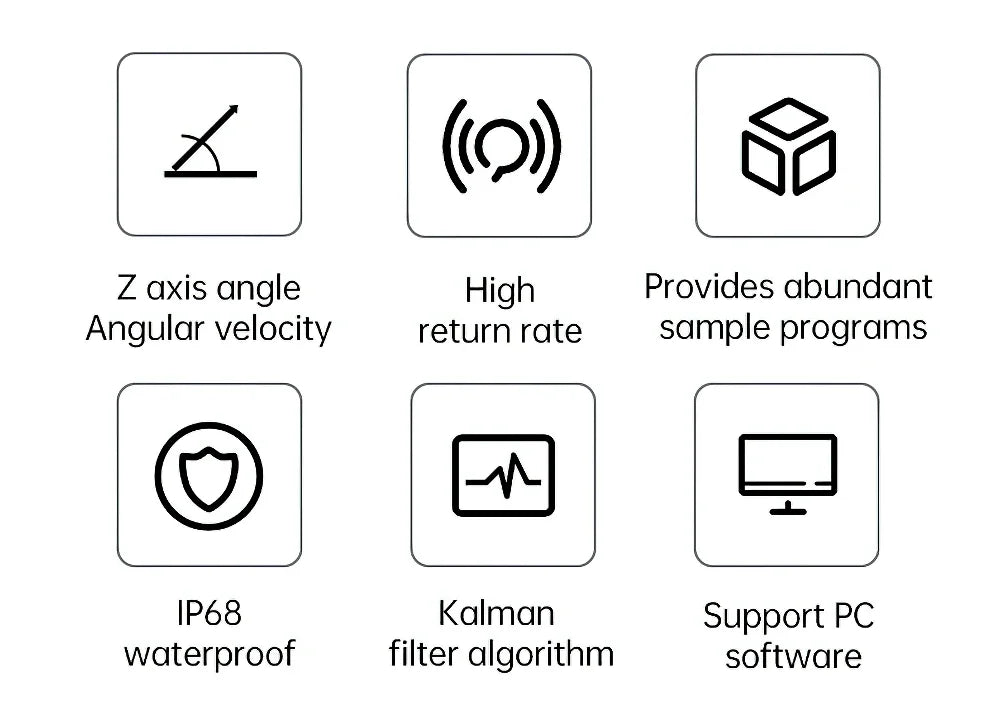 WitMotion HWT101CT High Precision Z-Axis Gyroscope Angle Sensor MEMS Inclinometer axis no drift Module for Robot ROS Drone AGV