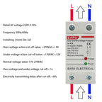 40A 63A 230V Din Rail Automatic Recovery Reconnect Over Voltage Under Voltage Protective Device Protection Relay