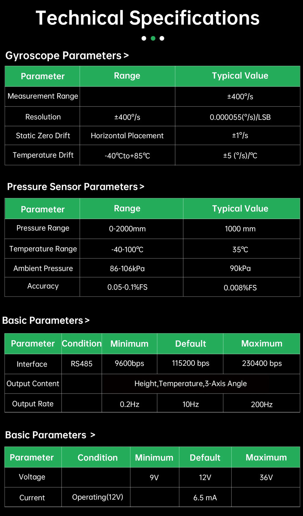 High Precision Differential Pressure Hydrostatic Leveling Sensor / Settlement Monitoring System / RS485 Output for Bridge & Buil