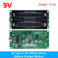 TZT Type-C 15W 3A Fast Charge UPS Power Supply / 18650 Lithium Battery Charger Module DC-DC Step Up Booster Converter 5V 9V 12V