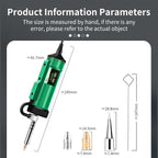 LUXIANZI 220V 50Hz Electric Suction Gun Vacuum Solder Sucker Tin Soldering Iron Desolder Pump Repair Welding Tools with Nozzle
